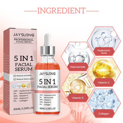 5-in-1 Facial Essence Serum – Brighten, Firm, and Rejuvenate Your Skin! ✨