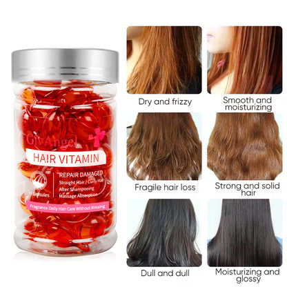 GivAngel Hair Vitamin Capsules – No-Rinse Treatment for Lustrous, Frizz-Free Hair! 🌟