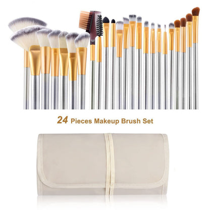 Professional Makeup Brush Set with Travel Bag🌟 (24-Piece)