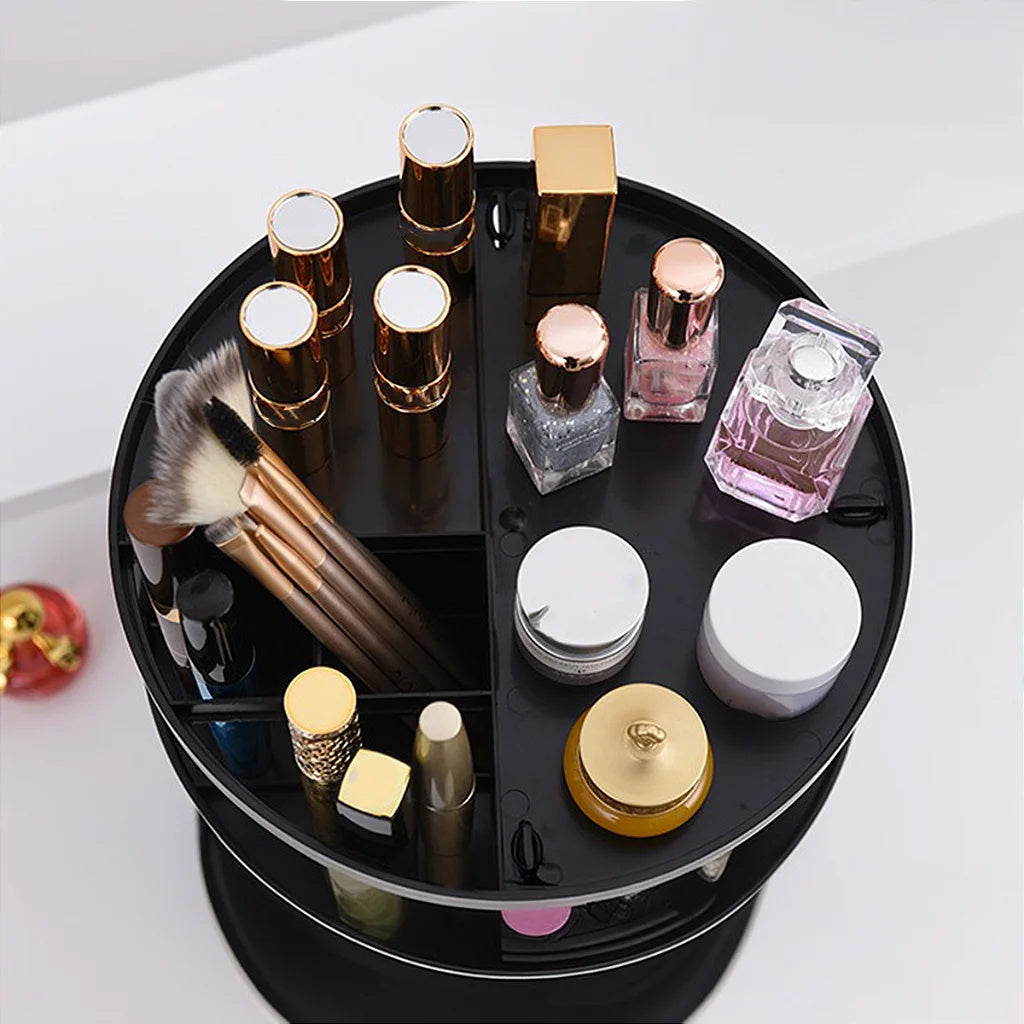 360° Rotatable Makeup Organizer – Effortless Beauty Organization! ✨