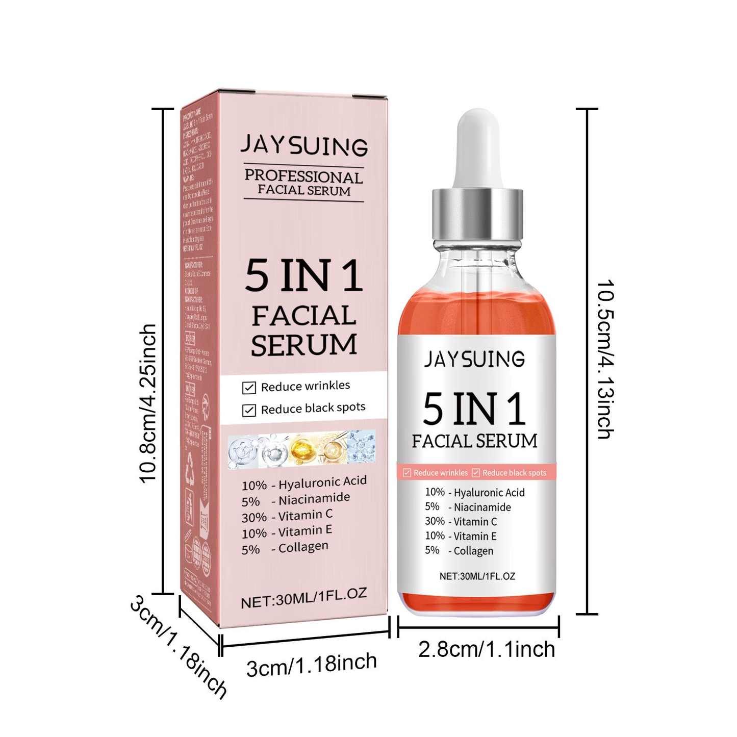 5-in-1 Facial Essence Serum – Brighten, Firm, and Rejuvenate Your Skin! ✨