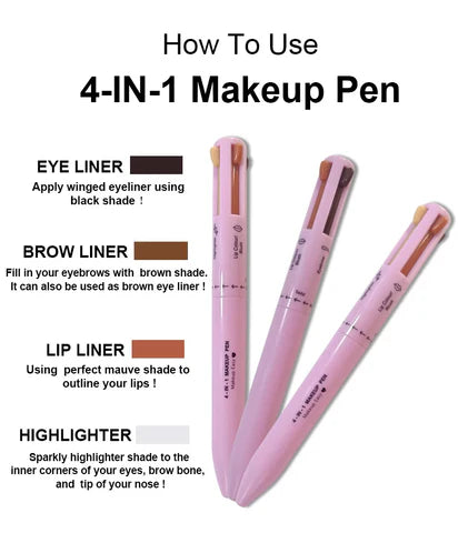 Waterproof 4-in-1 Makeup Pen ✨