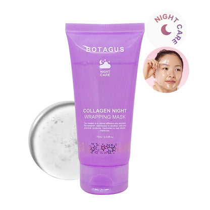 BOTAGUS Collagen Night Wrapping Mask – Sleep, Shed, and Glow! 🌙